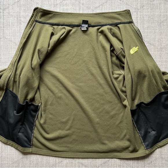 The North Face Men’s Green Outdoors Winter Fleece Zip Up Jacket LARGE - Picture 6 of 11